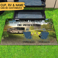 Thumbnail for Weekend Forecast It's The Most Wonderful Time To Go Camping -Personalized RVs Doormat AB