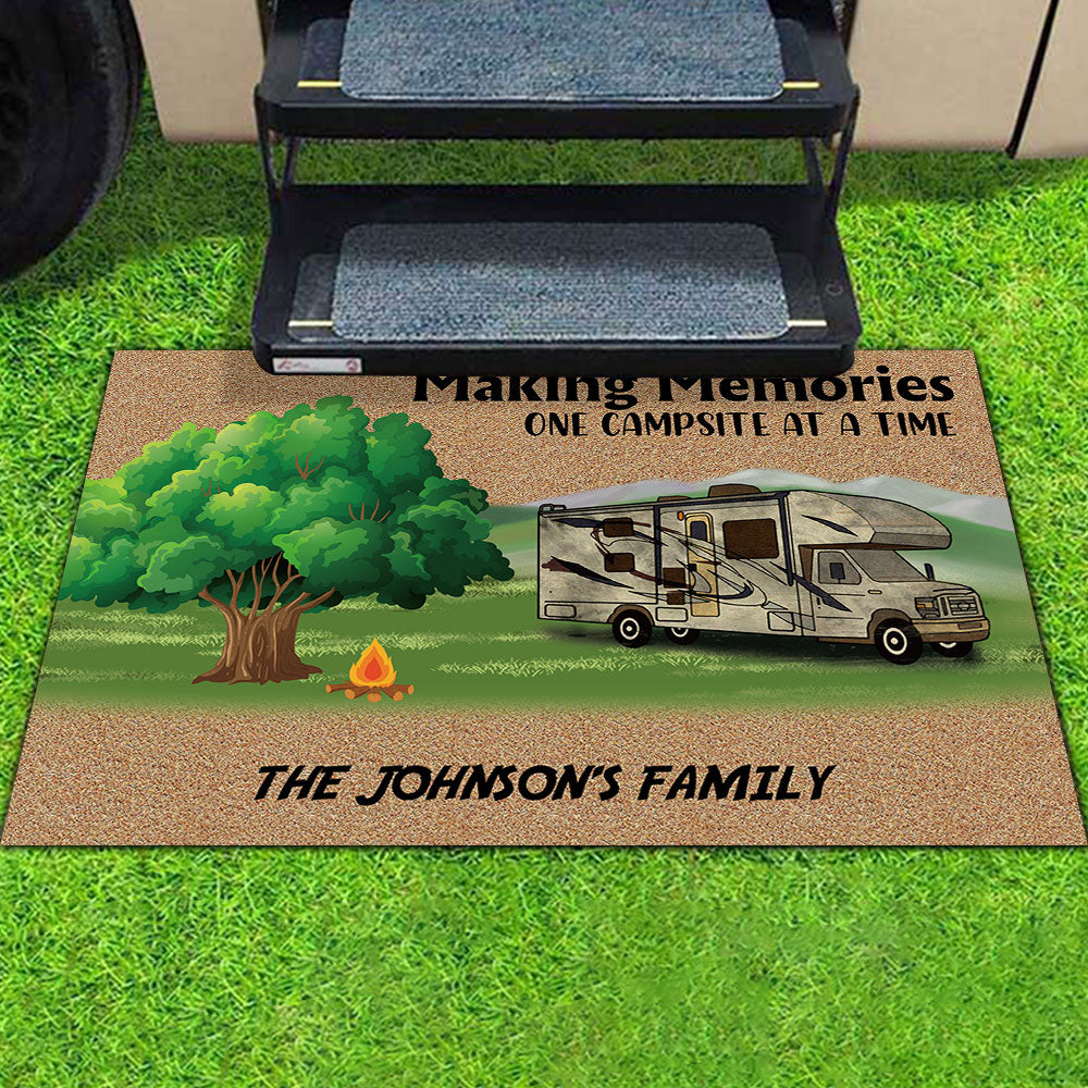 Making Memories One Campsite At A Time - RVs Doormat For Campers AB