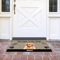 Thumbnail for Welcome to Our Home The Humans Just Live Here with Us - Upload Pets Photos Doormat AB