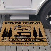 Thumbnail for Forecast Camping with A High Chance of Drinking, Camping Doormat AB