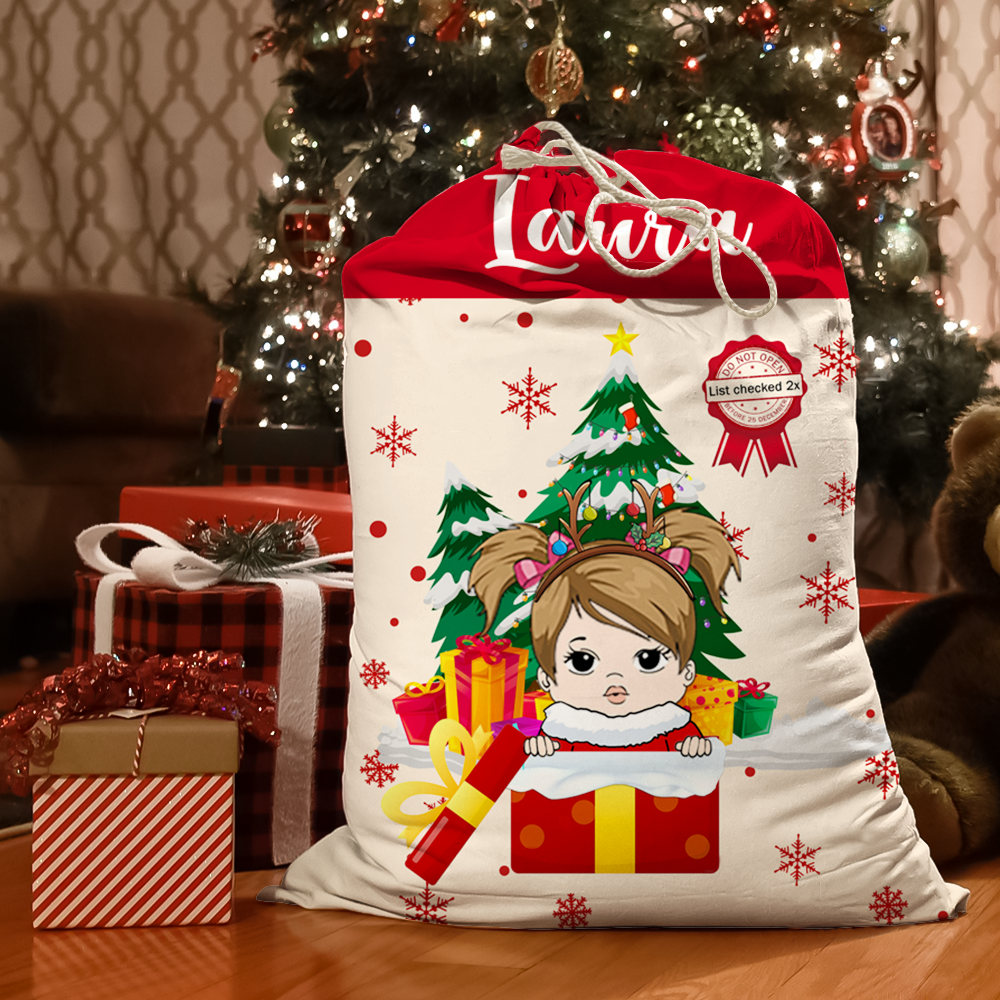 Christmas Tree Gift Delivery Santa Sack, Christmas Gift For Children & Pets AB