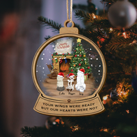 Thumbnail for Personalized Fluffy Dog&Cat  Memorial Printed Acrylic Ornament, Holiday Gift For Dog Lovers AE