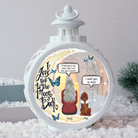 Thumbnail for Personalized I Love You To The Moon And Back Pet Memorial LED Light Ornament, Sympathy Gift For Dog Mom AE